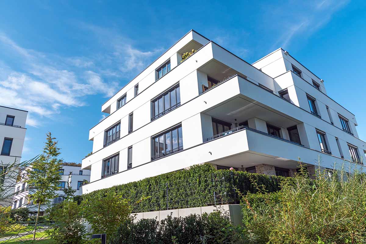 Newly constructed residential complex.